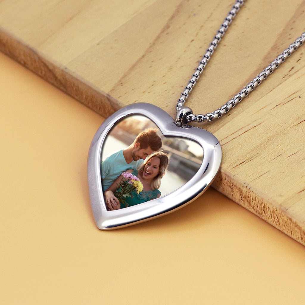 DIY Private Custom Memory Photo Frame Necklace - enhanced image 2