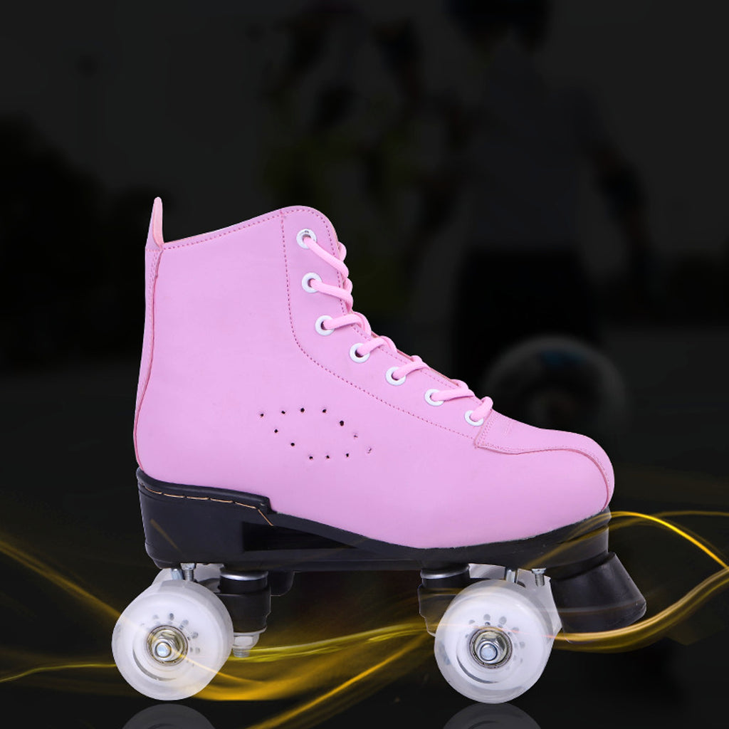 Double Row Roller Skates Adult Roller Skates Four Roller Skating Flash Skates - enhanced image 2