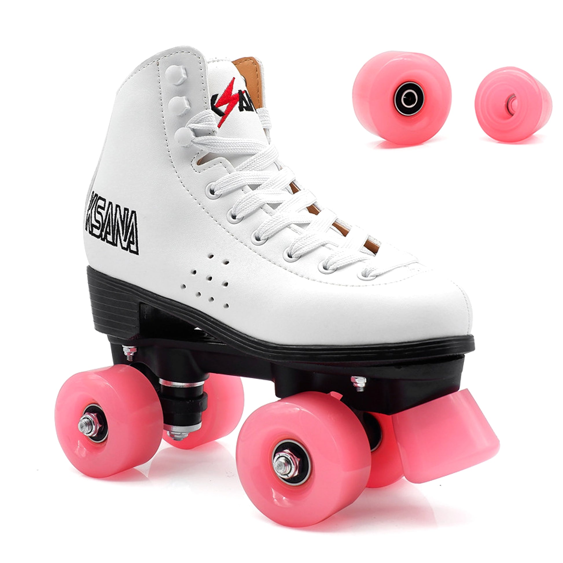 Double Row Roller Skates Four-wheel Roller Skates Translucent Jelly Wheels - enhanced image 2