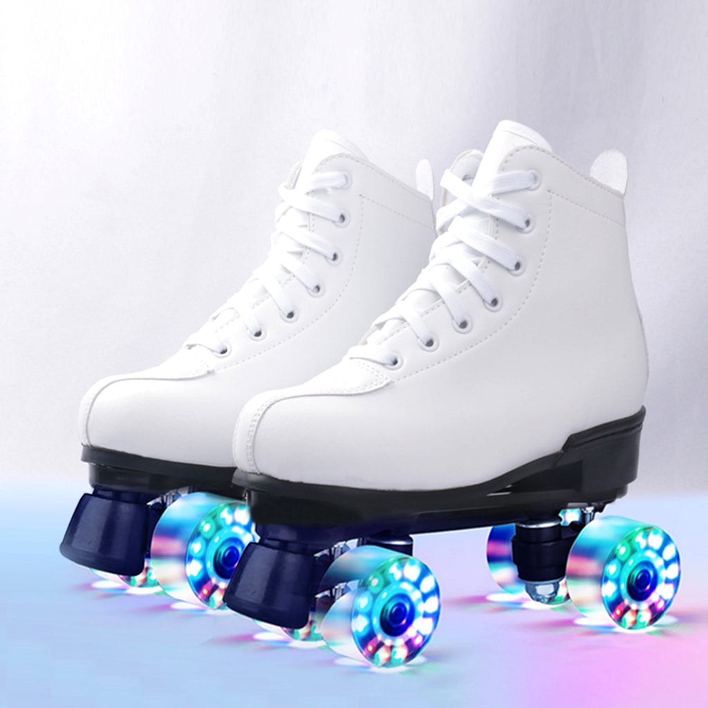 Double Row Skates Four-roller Skates Flashing Heelys - enhanced image 2