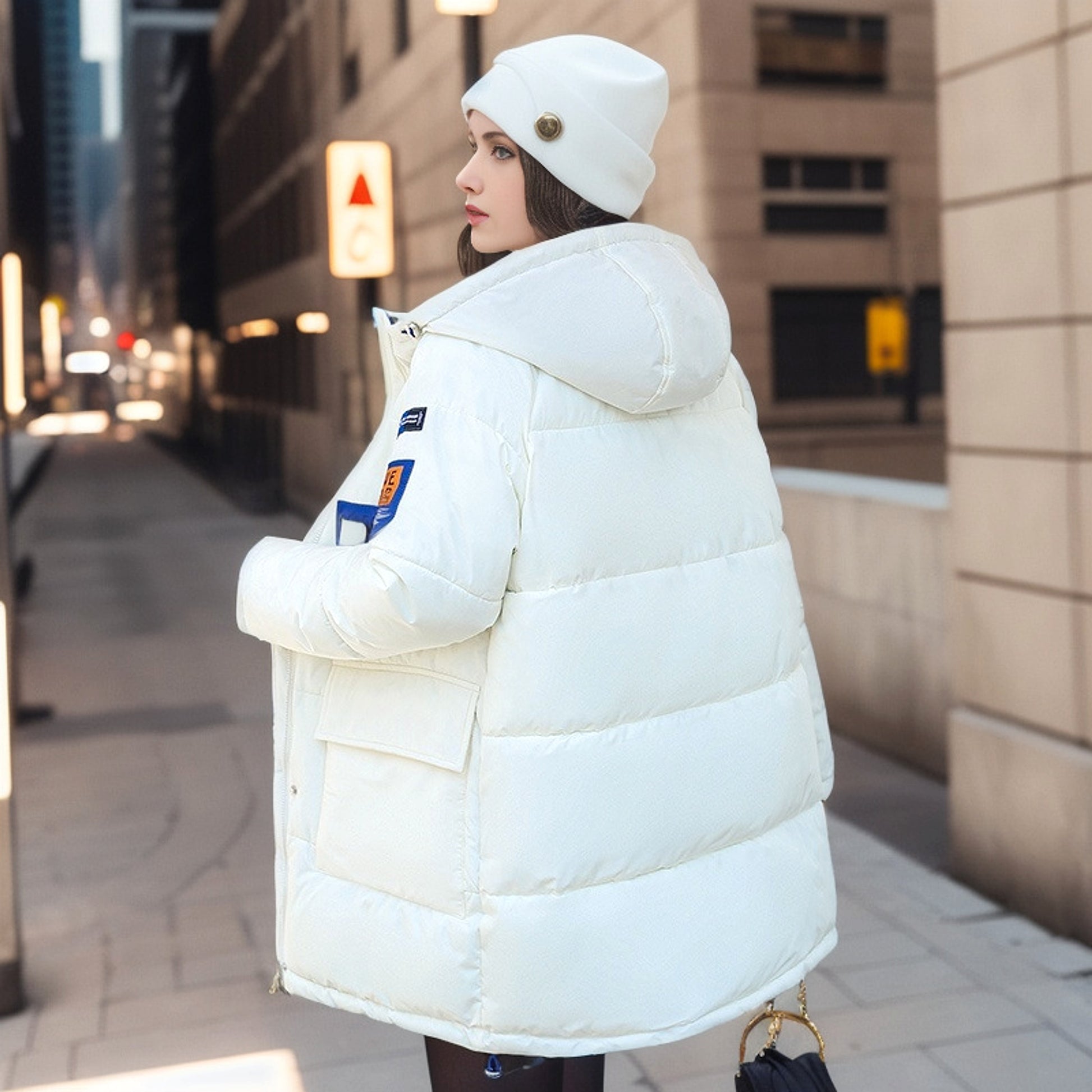 Double Sided Down Cotton Jacket For Women - enhanced image 2