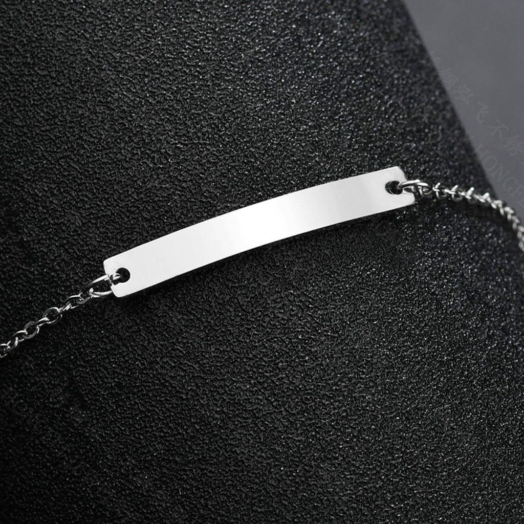English Name Bracelet Personalized Titanium Steel Handwear - enhanced image 2