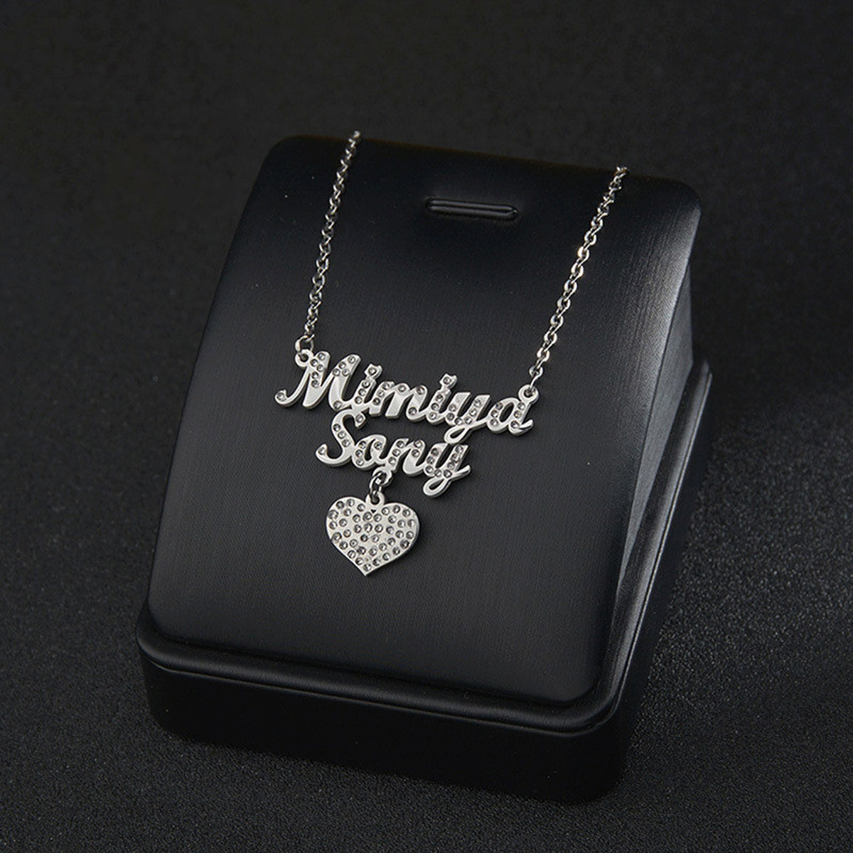 European And American Stainless Steel Name Necklace Personalized - enhanced image 2