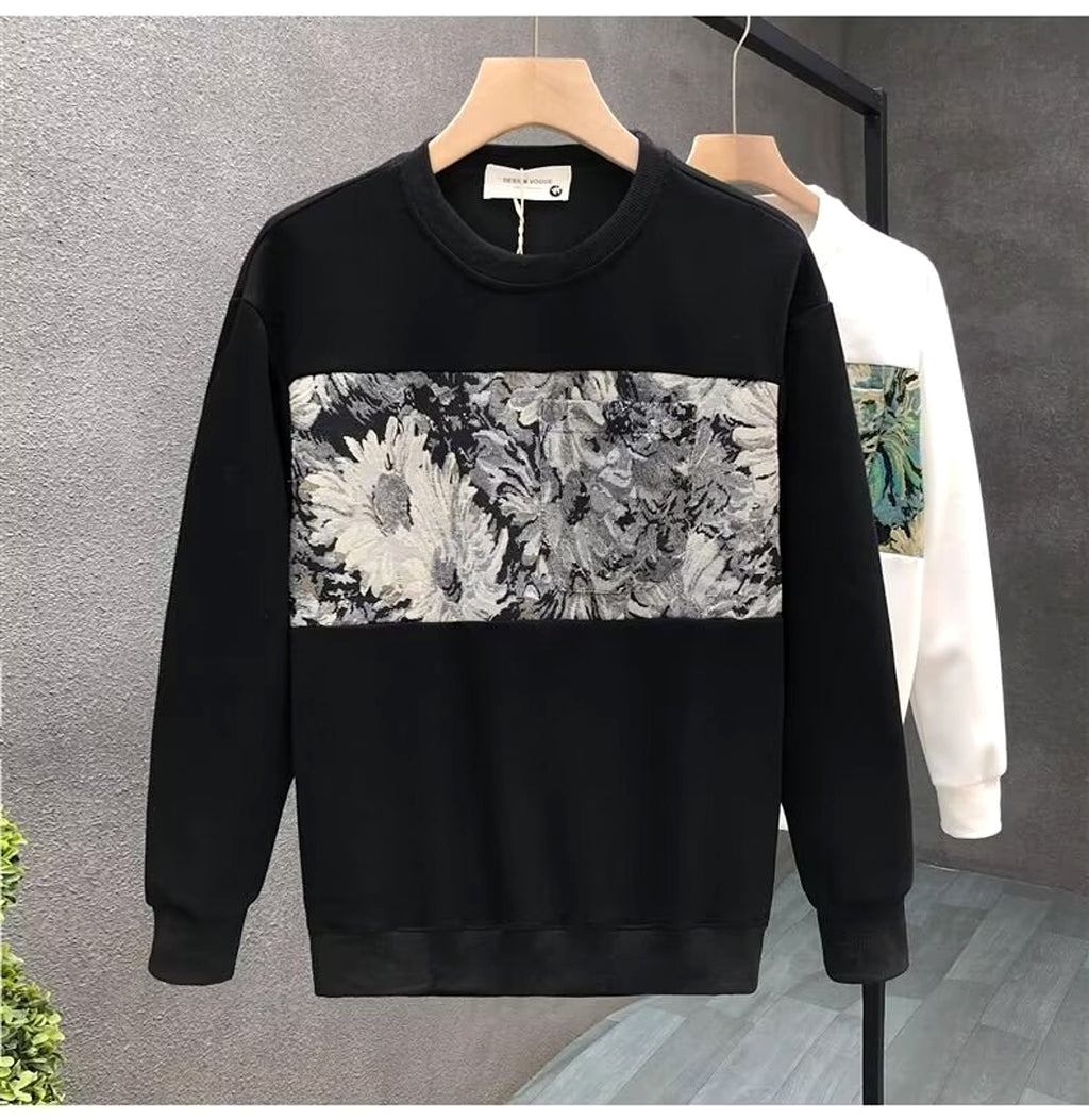 Fashion Brand Crew Neck Pullover Sweatshirt Men - enhanced image 2
