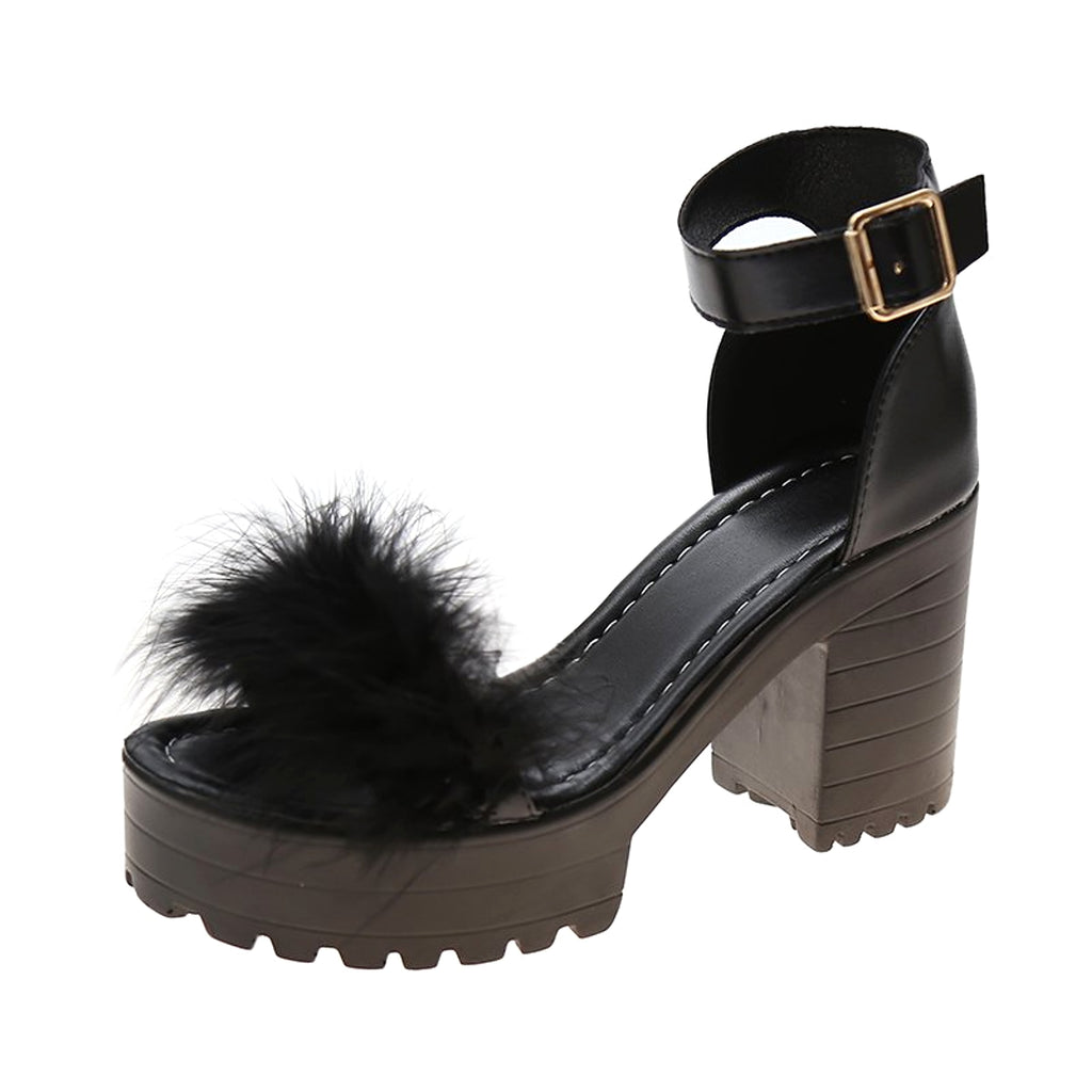 Fashion Plus Size Waterproof Platform High Heel Sandals Women Shoe - enhanced image 2