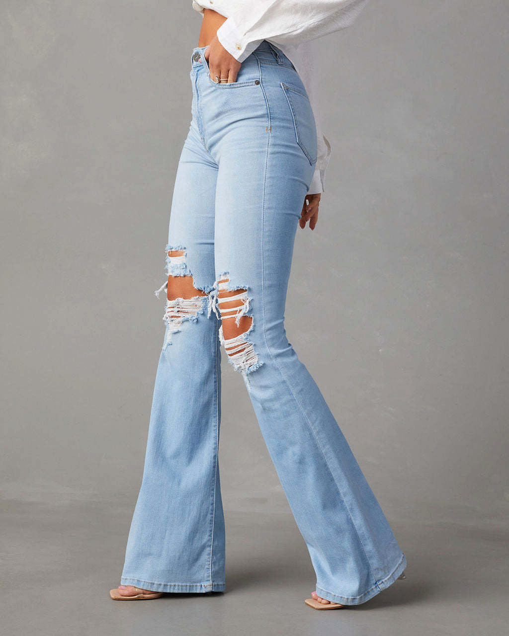 Fashion Temperament Wide-leg Jeans Women - enhanced image 2