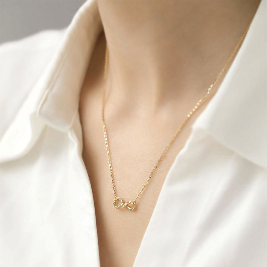Fashion Versatile Elegant Octagonal Lock Necklace - enhanced image 2
