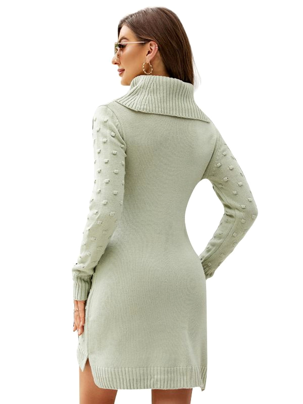 Fashionable All-matching Knitted Dress Women's - enhanced image 2
