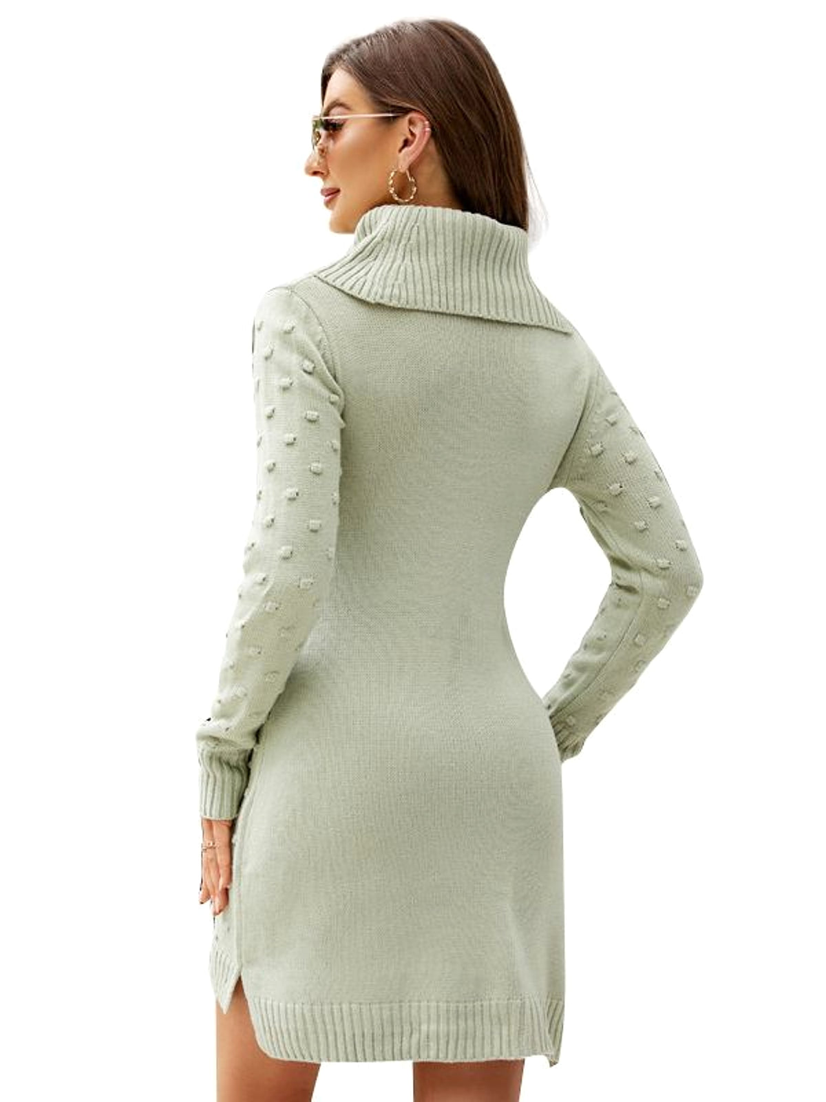 Fashionable All-matching Knitted Dress Women's - enhanced image 2