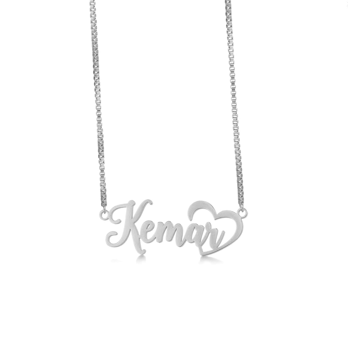 Fashionable Stainless Steel Simple English Name Clavicle Private Necklace - enhanced image 2