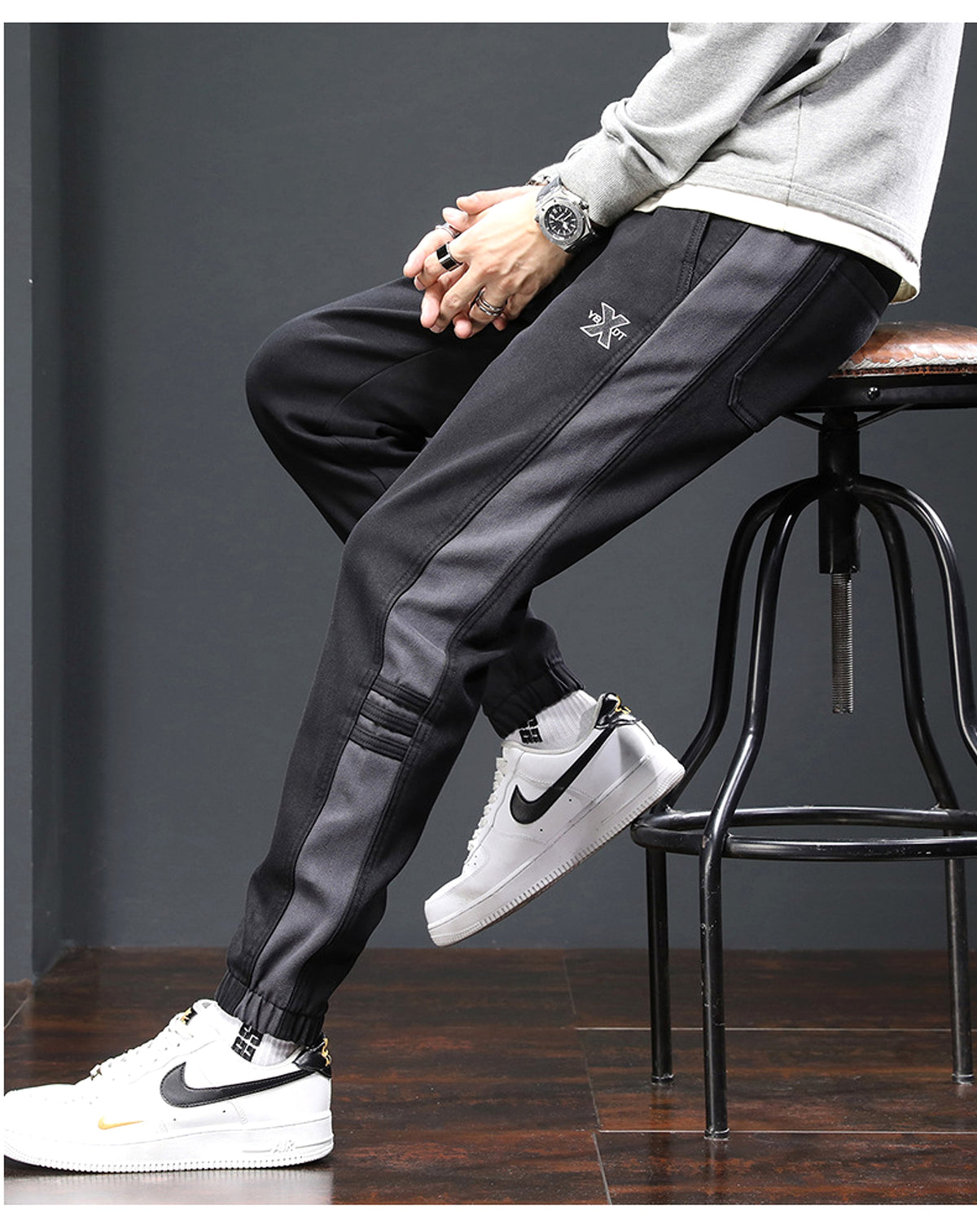 Fleece Lined Padded Warm Keeping Track  Loose Casual (Jeans & Pants) - enhanced image 2