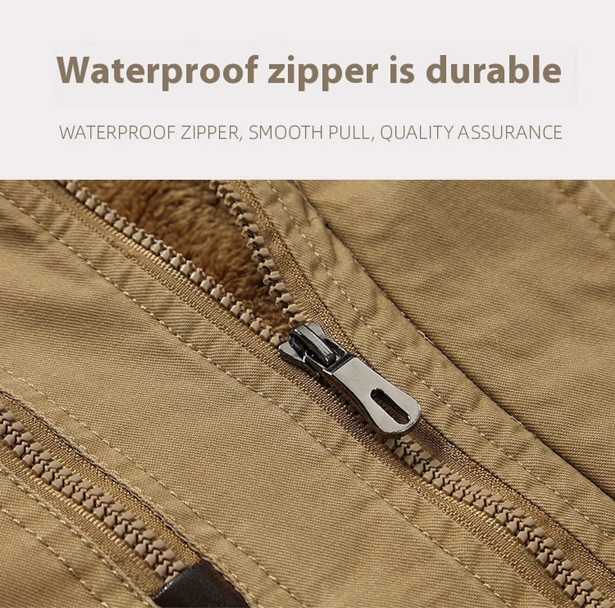 Fleece-lined Warm-keeping And Cold-proof Warm Men's Casual Jacket - enhanced image 2