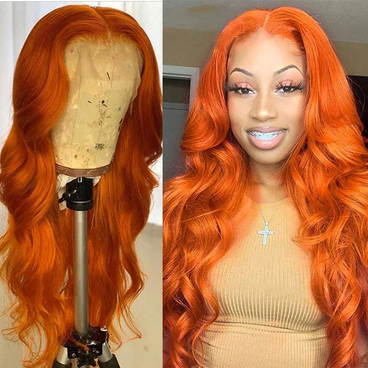 Front Lace Real Hair Headgear - enhanced image 2