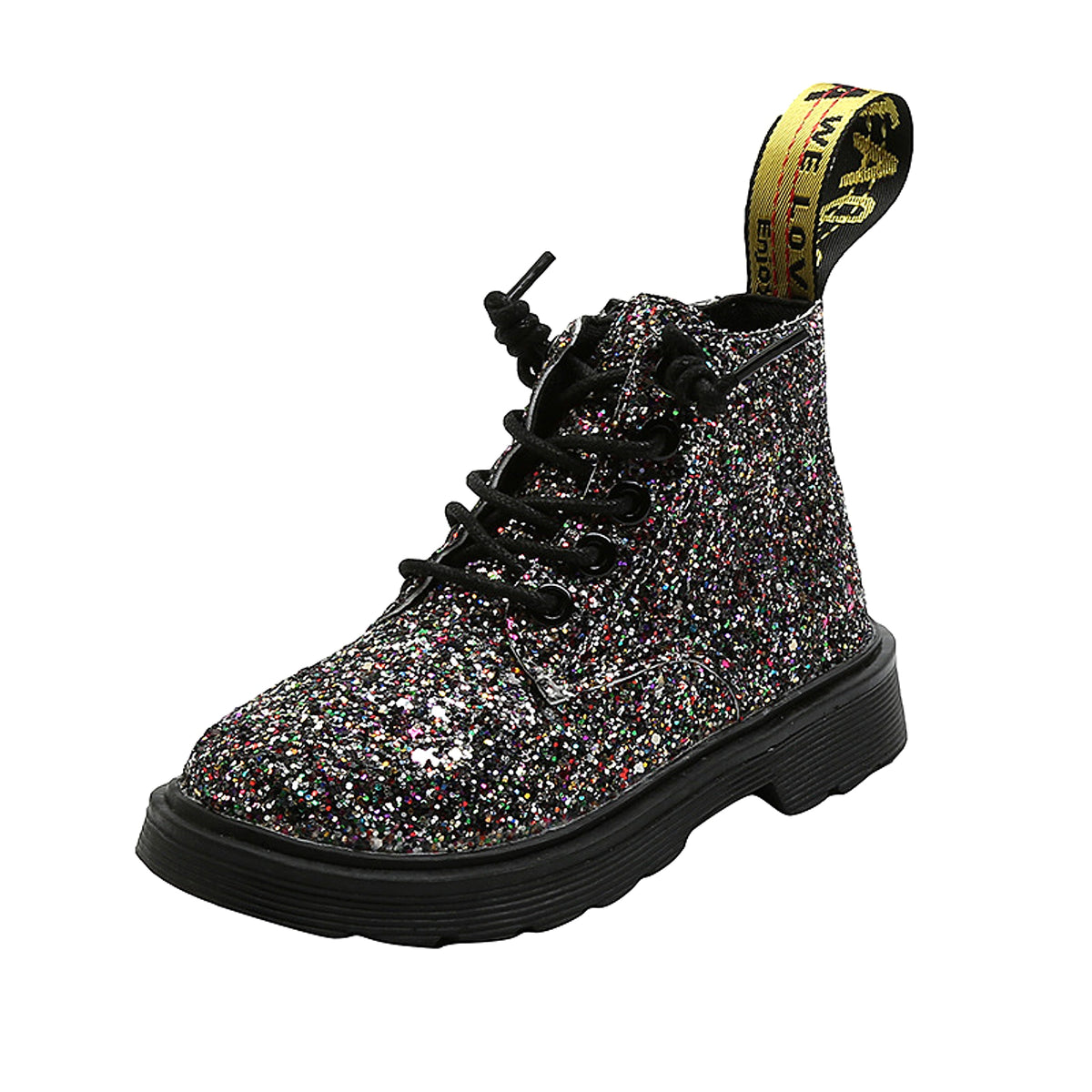 Girls boots side zipper ankle boots kids - enhanced image 2