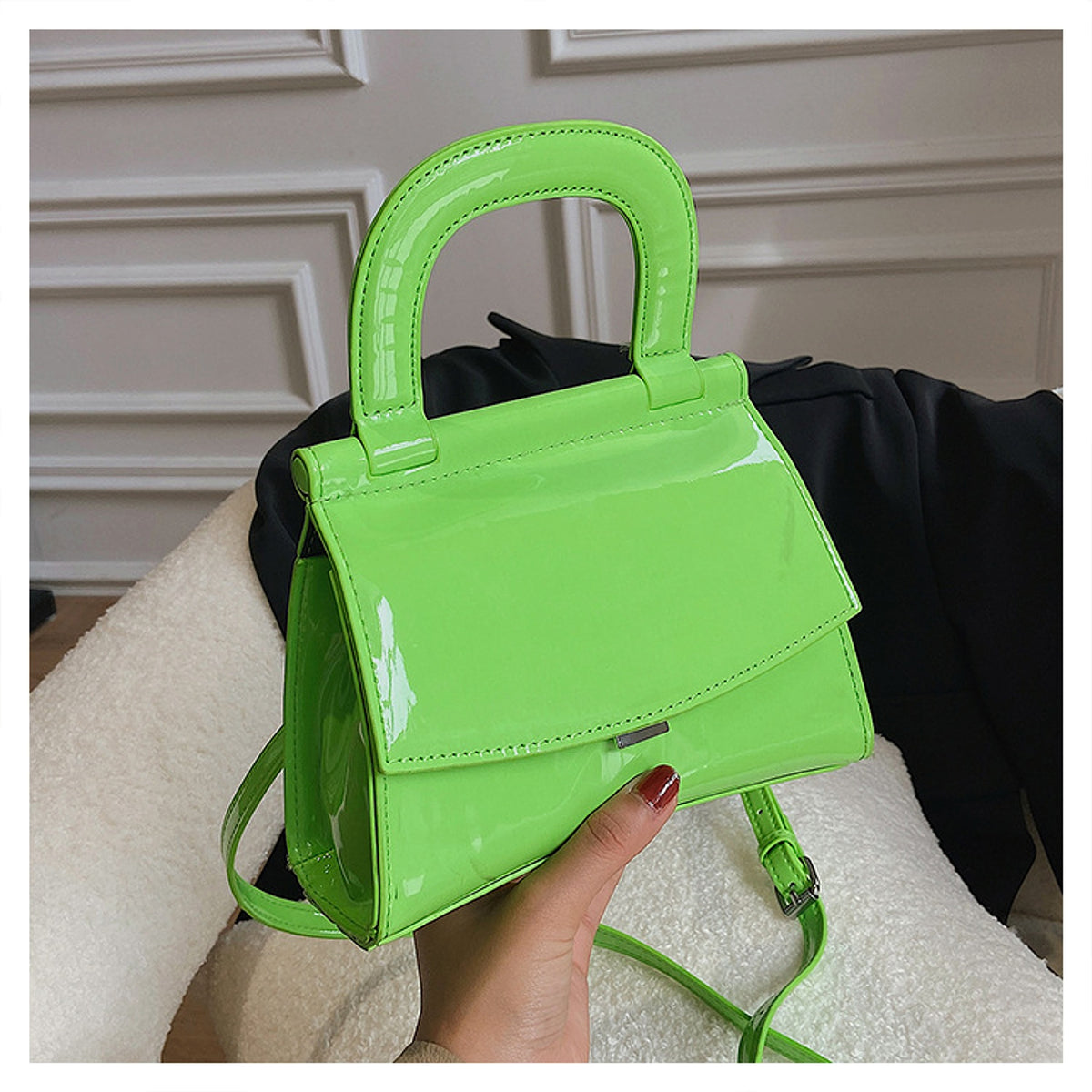 GlosséMini™ – Patent Leather Shine Bag - enhanced image 2
