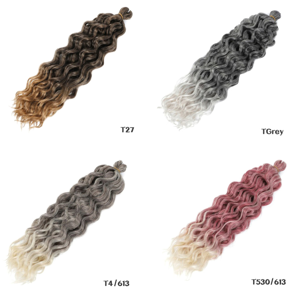 LuxeWaves Hawaii Ocean Wave Crochet Hair - enhanced image 2
