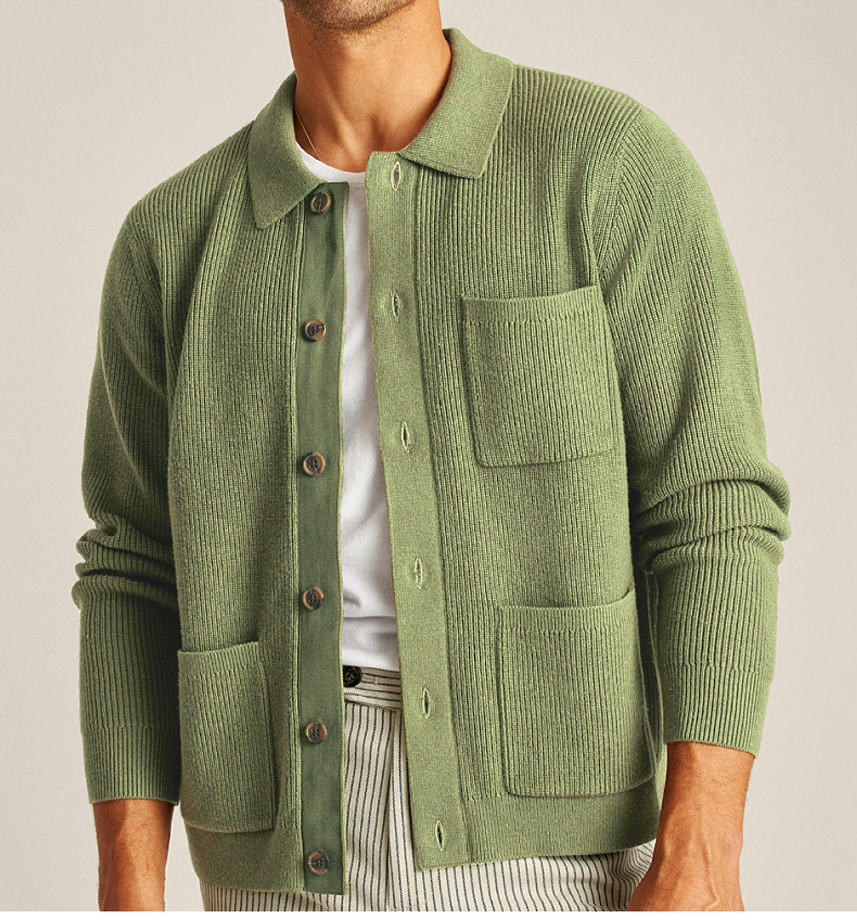 High-density Sweater Shirt Collar Long Sleeve - enhanced image 2