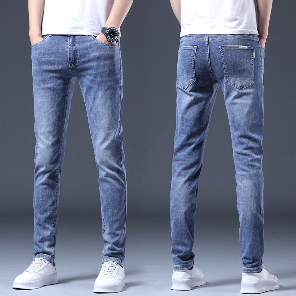 High End Blue Jeans Men Summer - enhanced image 2