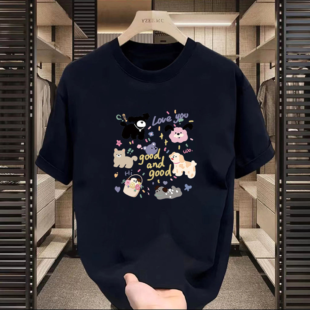 High Street Motorcycle Printed Short-sleeved T-shirt Men - enhanced image 2