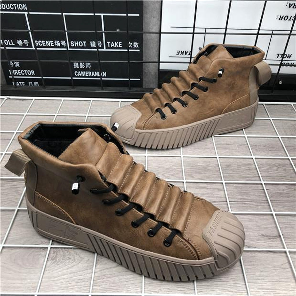 High-Top Thick Bottom Shoes Casual Sneakers - enhanced image 2