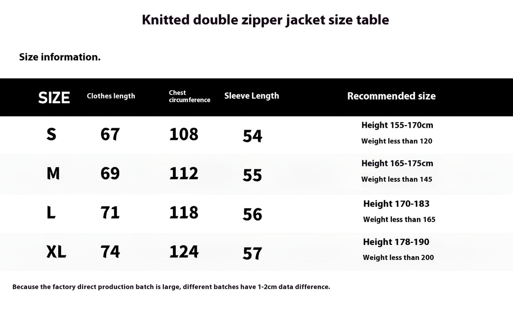 Knitted Zipper Coat Thickened Warm - enhanced image 2