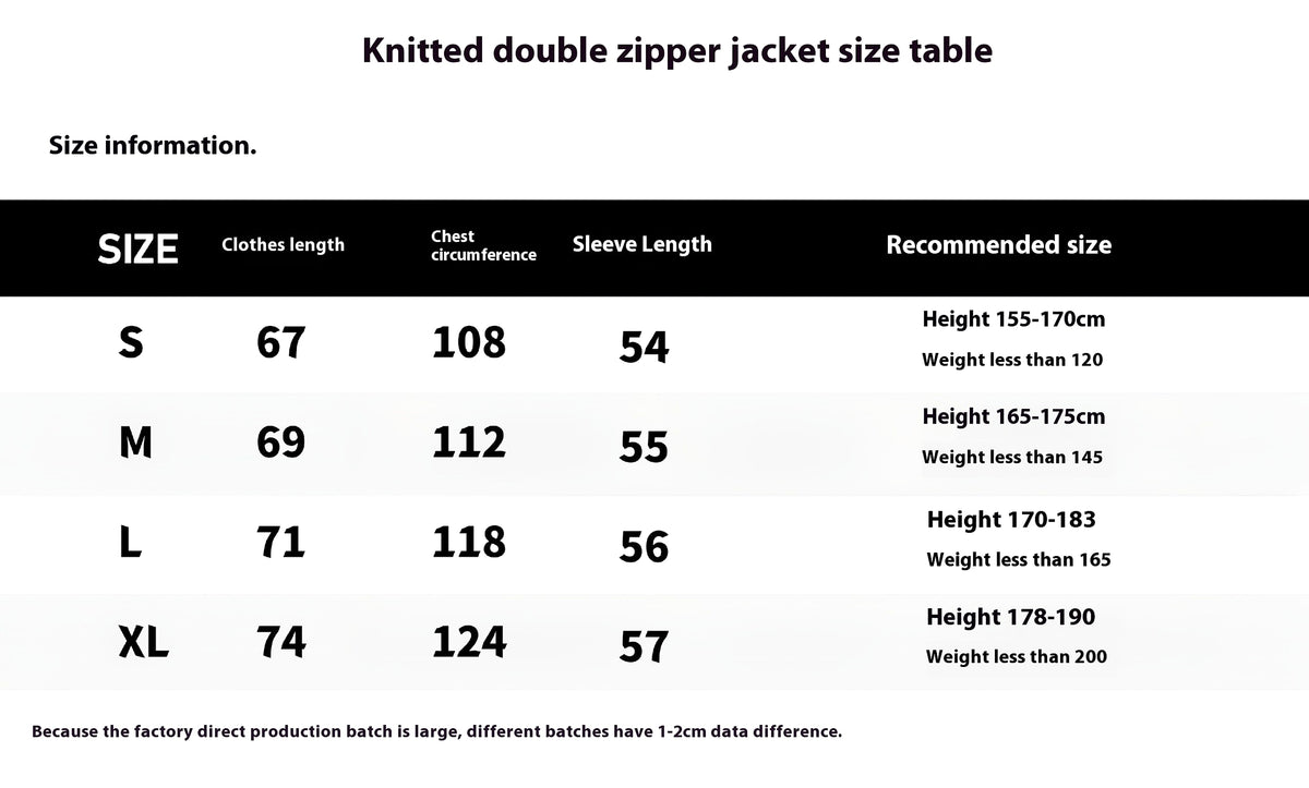 Knitted Zipper Coat Thickened Warm - enhanced image 2