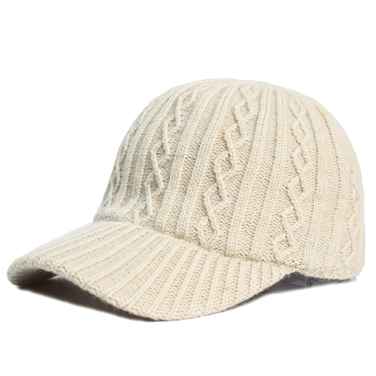 Knitting Wool Baseball Cap Korean Warm Solid Color Light Plate Peaked Cap - enhanced image 2