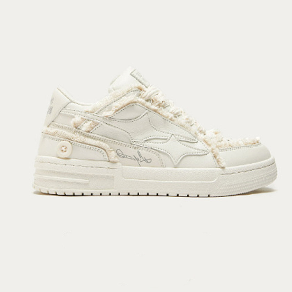 Korean Style Casual Breathable White Shoes Men - enhanced image 2