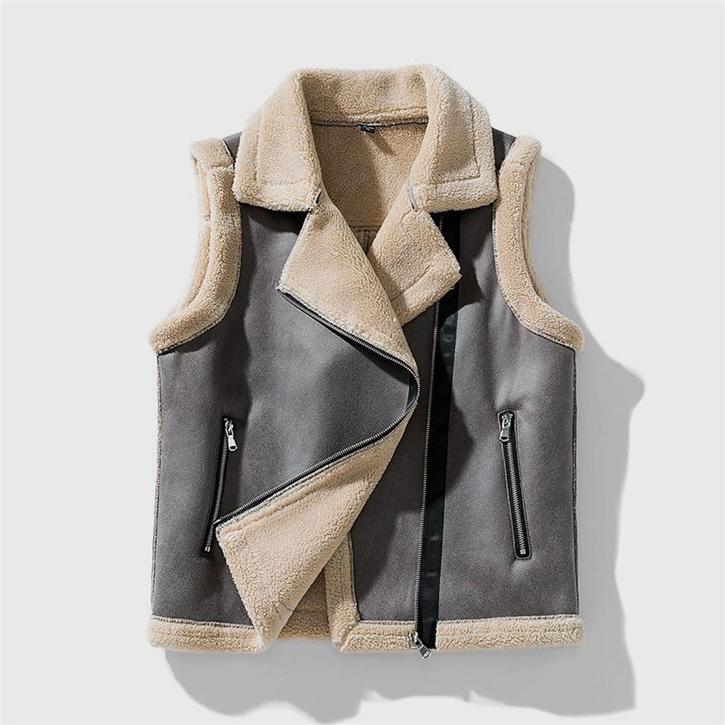 Lambswool Vest Coat Men's Jacket - enhanced image 2
