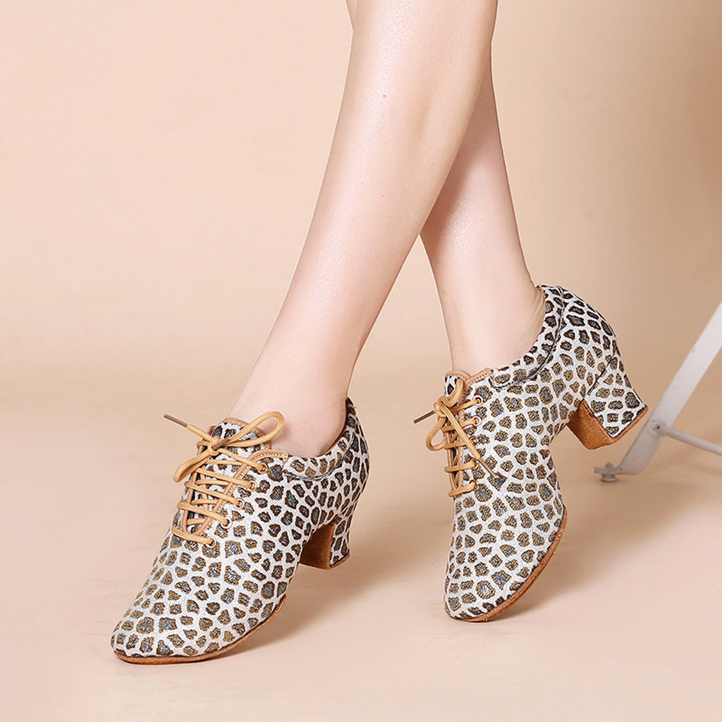 Latin Dance Mid-high Heel Dance Shoe - enhanced image 2
