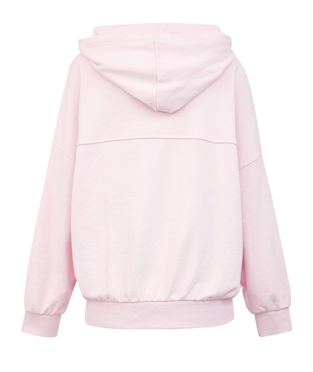 Loose Hooded Mesh Bag Design Letter Sweater Women - enhanced image 2