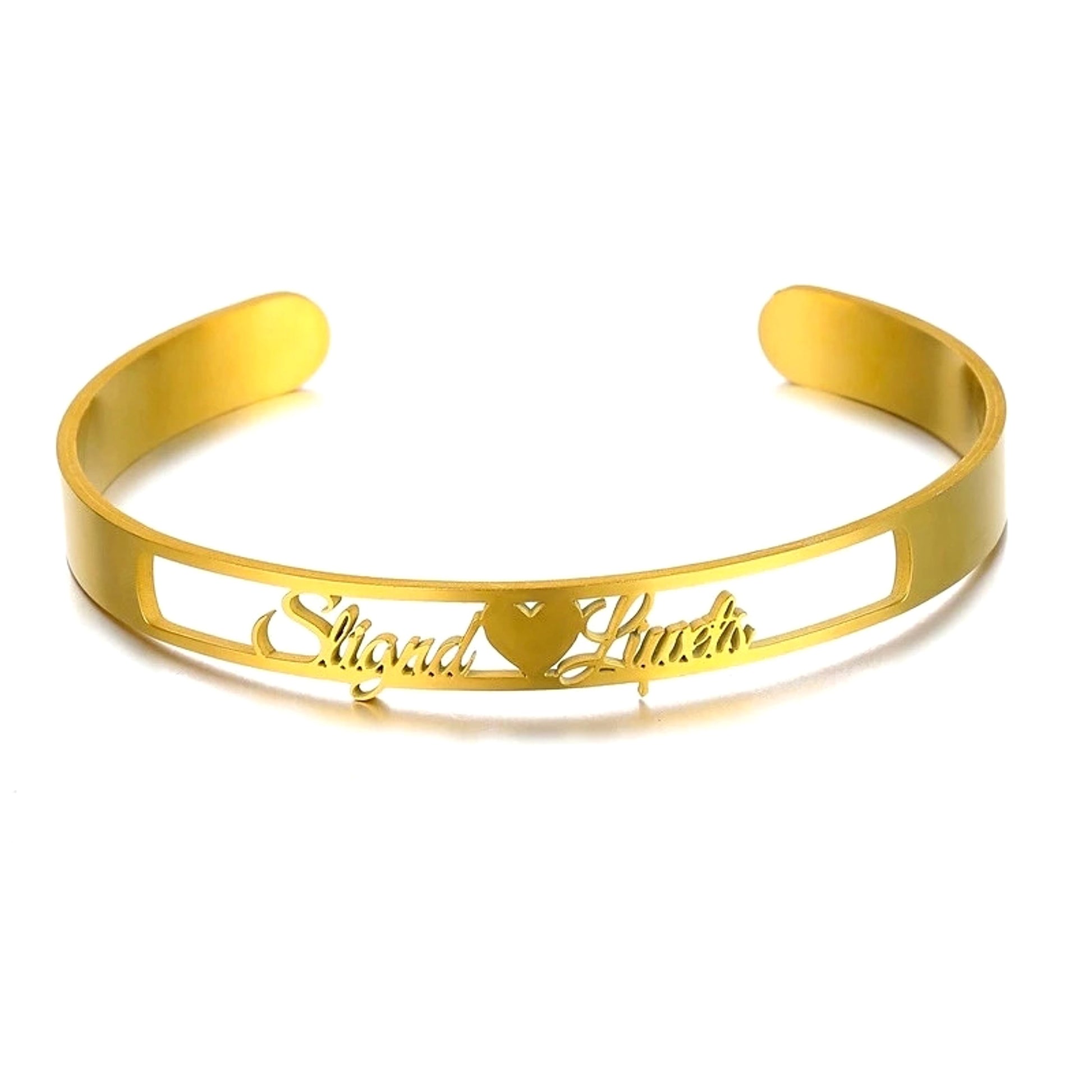 LuxeJewels™ – Custom Name Cuff Bracelet (Stainless Steel) - enhanced image 2