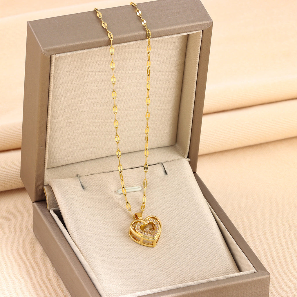 LuxeJewels™ – Double Layer Love Necklace (Titanium Steel) - enhanced image 2