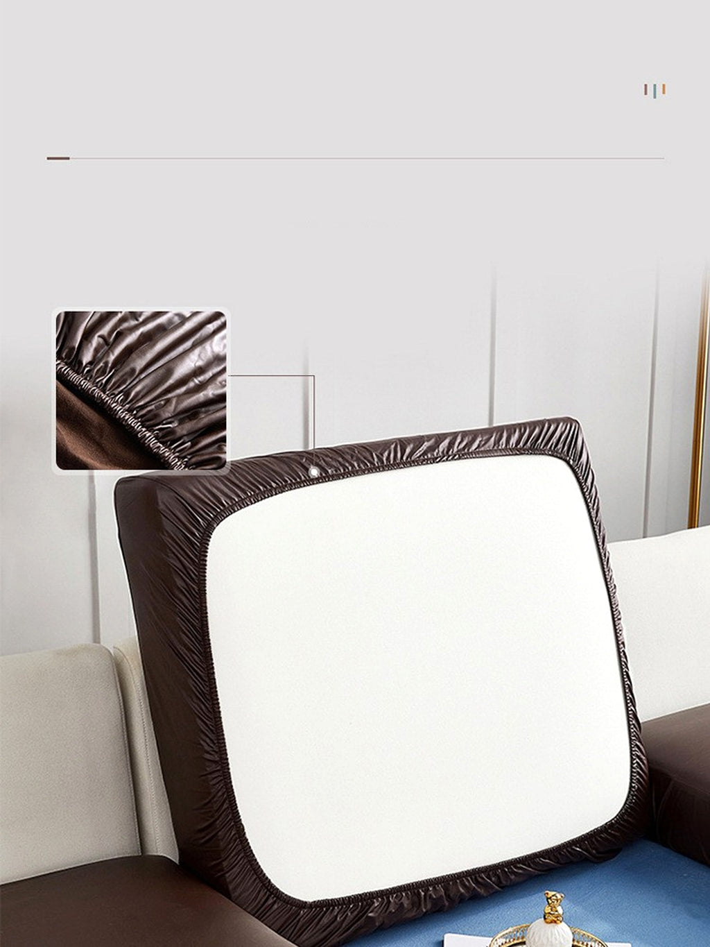 LuxFit™ – Elastic Waterproof Leather-Style Sofa Slipcover - enhanced image 2