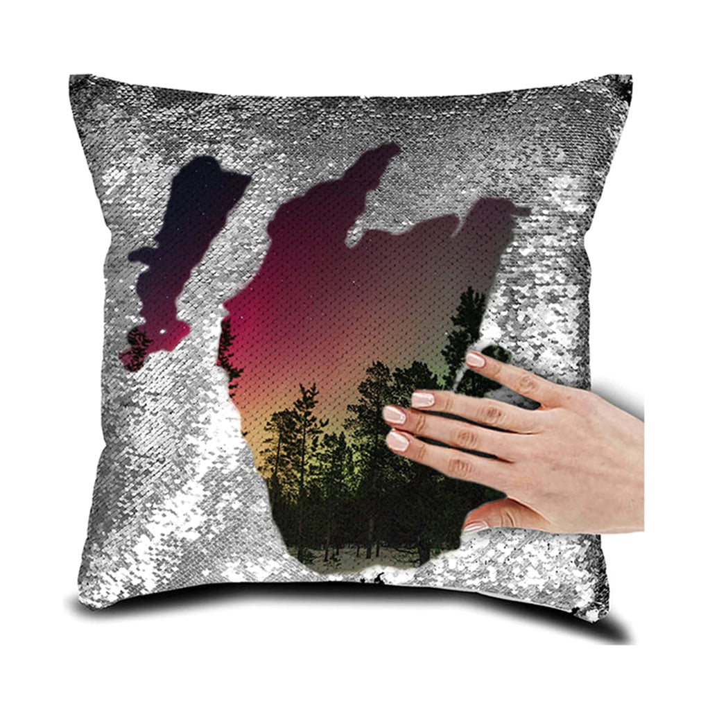 MemoryGlimmer™ – Custom Sequin Pillowcase with Photo or Name (40×40 cm) - enhanced image 2