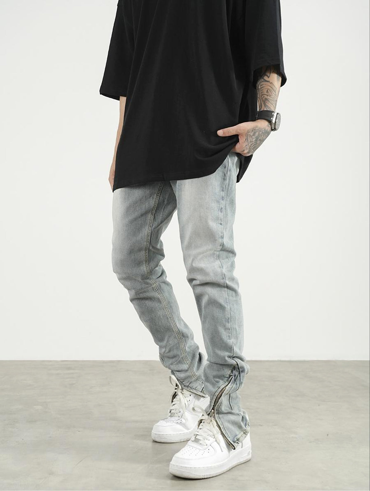 EdgeSplit™ – High Street Slim Jeans with Zipper Hem - enhanced image 2