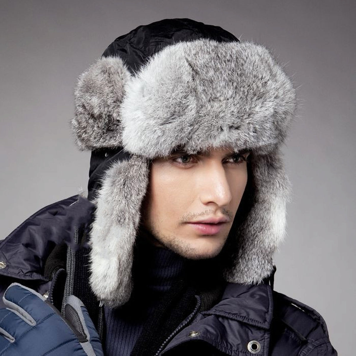 Men And Women Rabbit Fur Hat - enhanced image 2