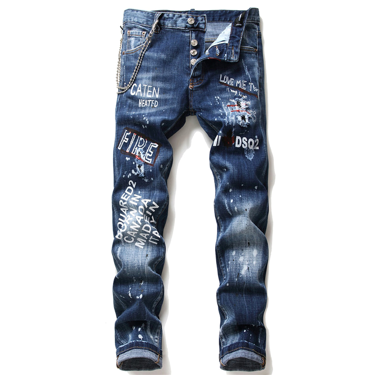 men jeans famous D2 Men slim jeans - enhanced image 2