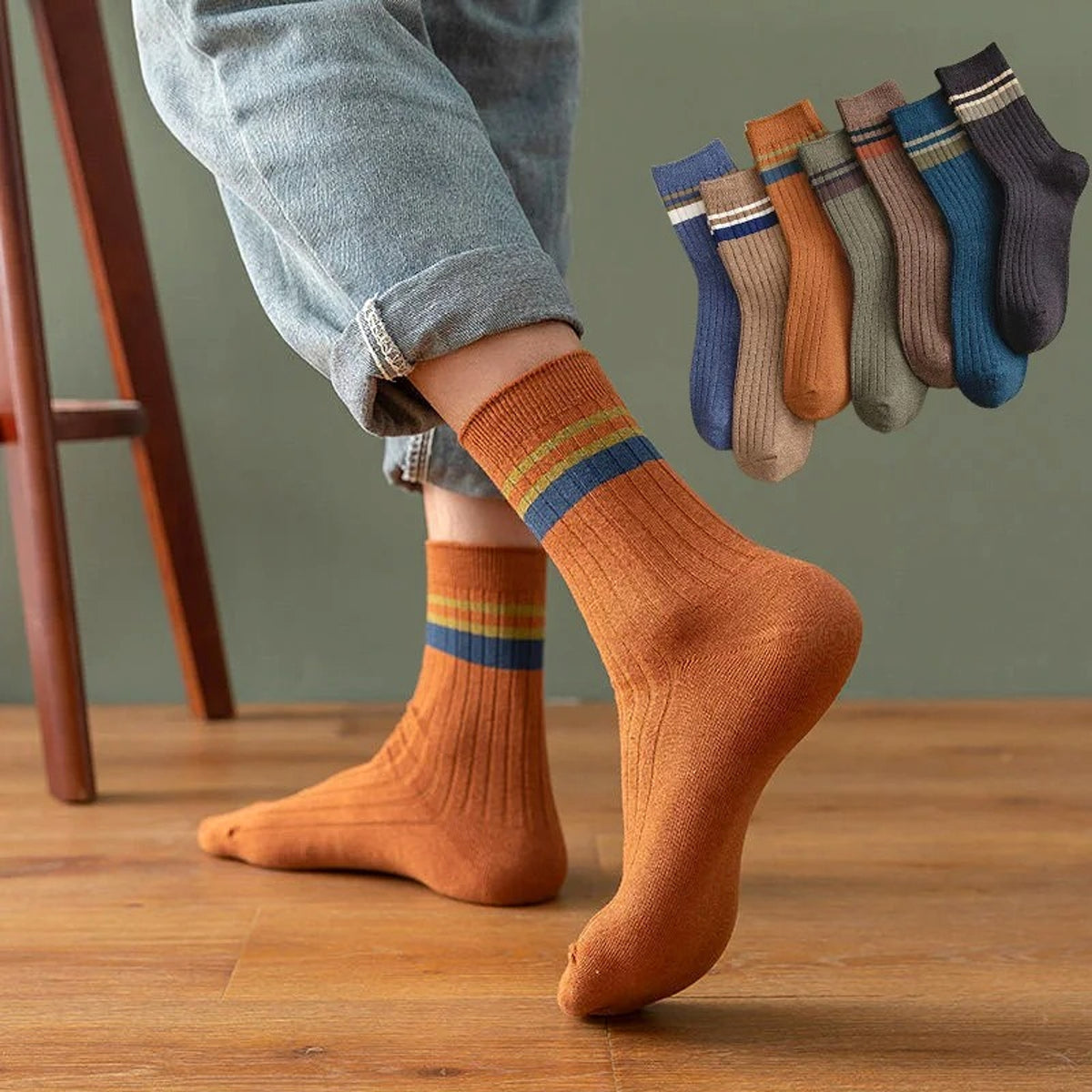 Men's Academic Style Socks - enhanced image 2