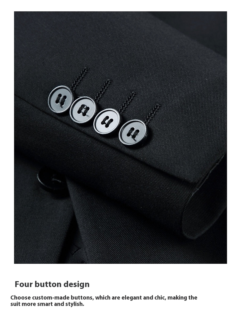 Men's Business Formal Groom Dress Wedding - enhanced image 2