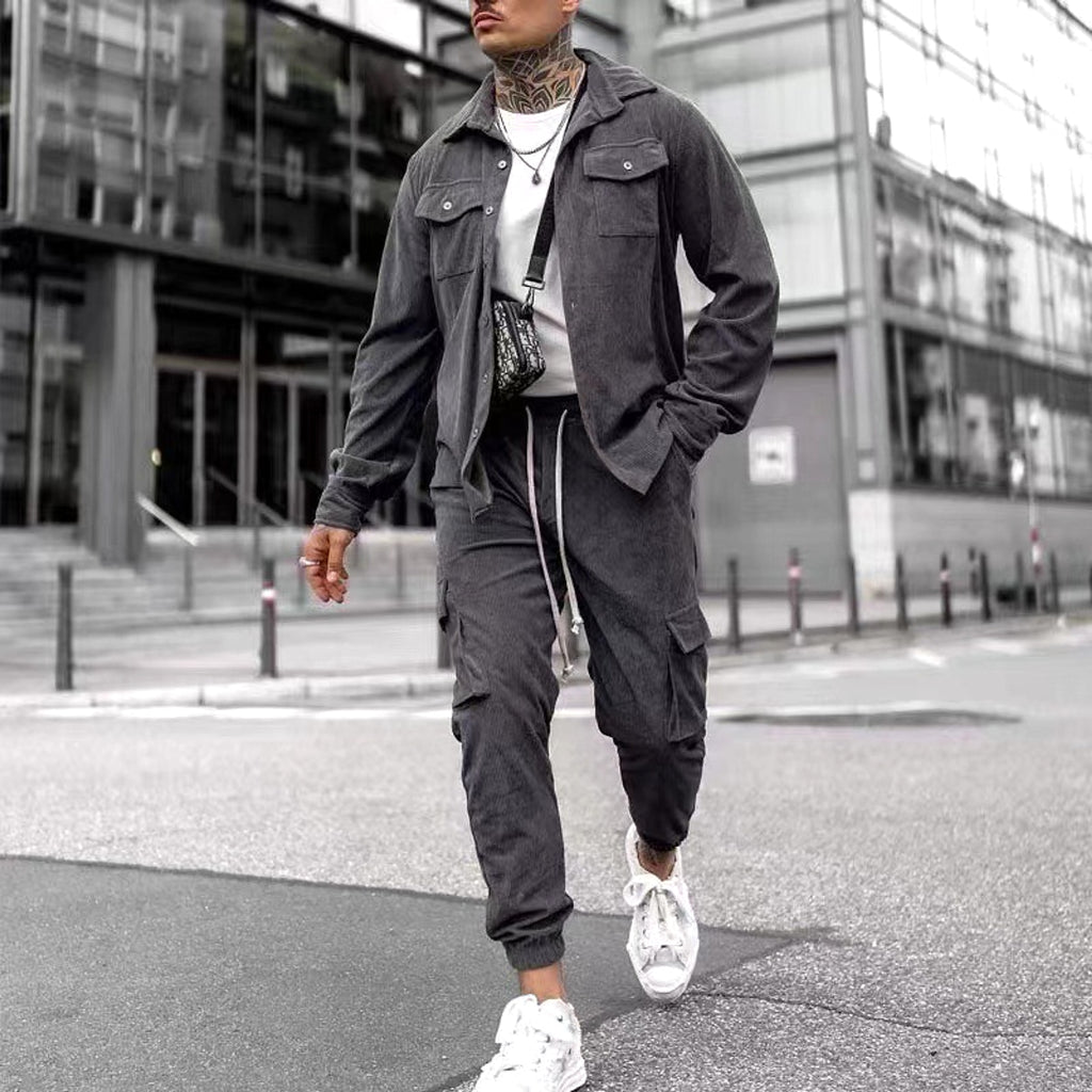 LUXEEDIT™ – Ribbed Street Tracksuit Set - enhanced image 2
