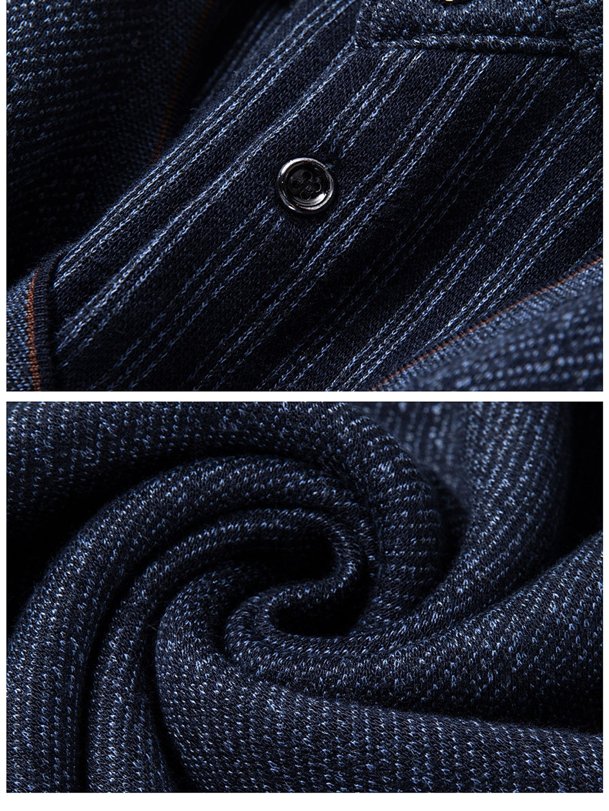 Men's Fleece False-two-piece Sweater - enhanced image 2