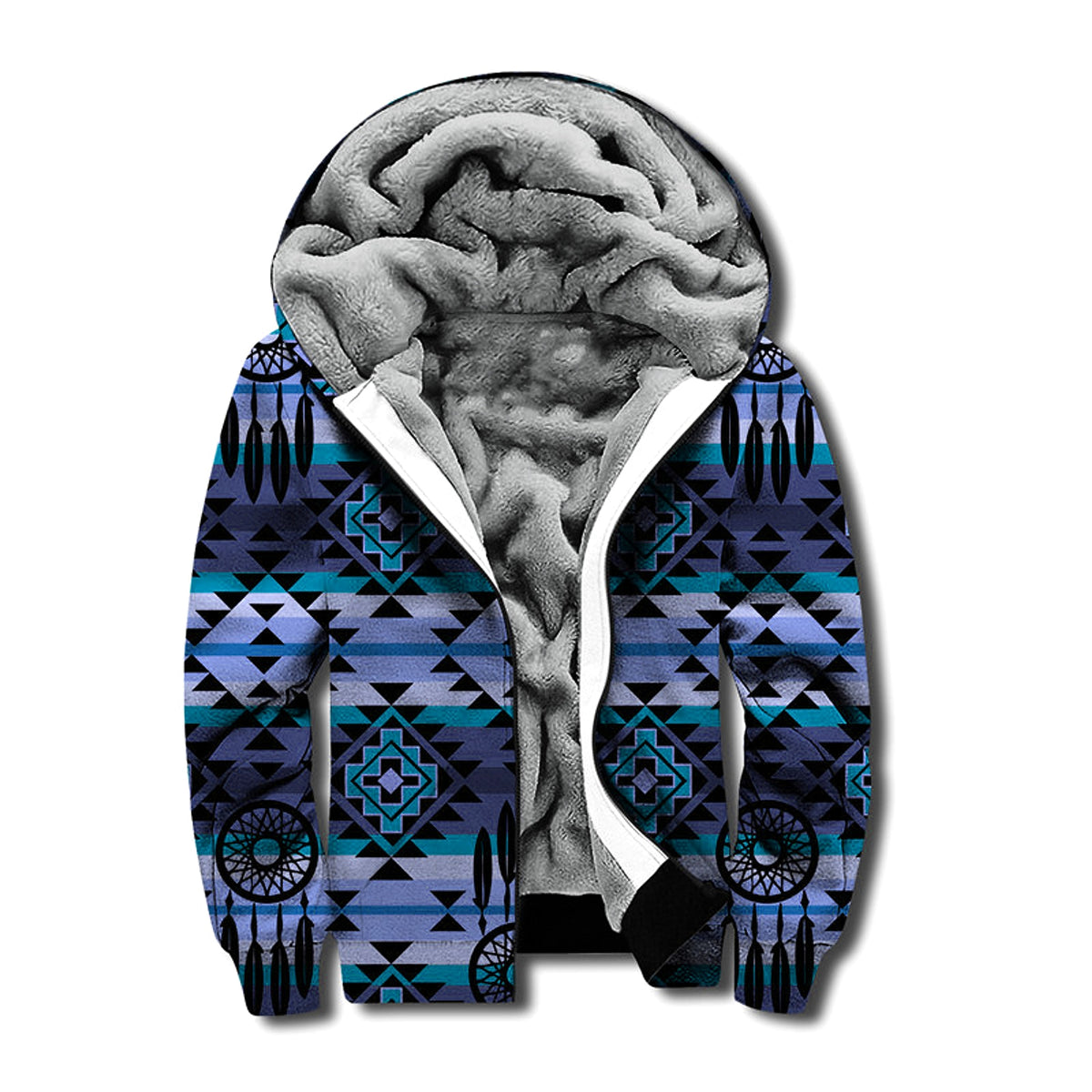 Men's Hooded Printed Sweater - enhanced image 2