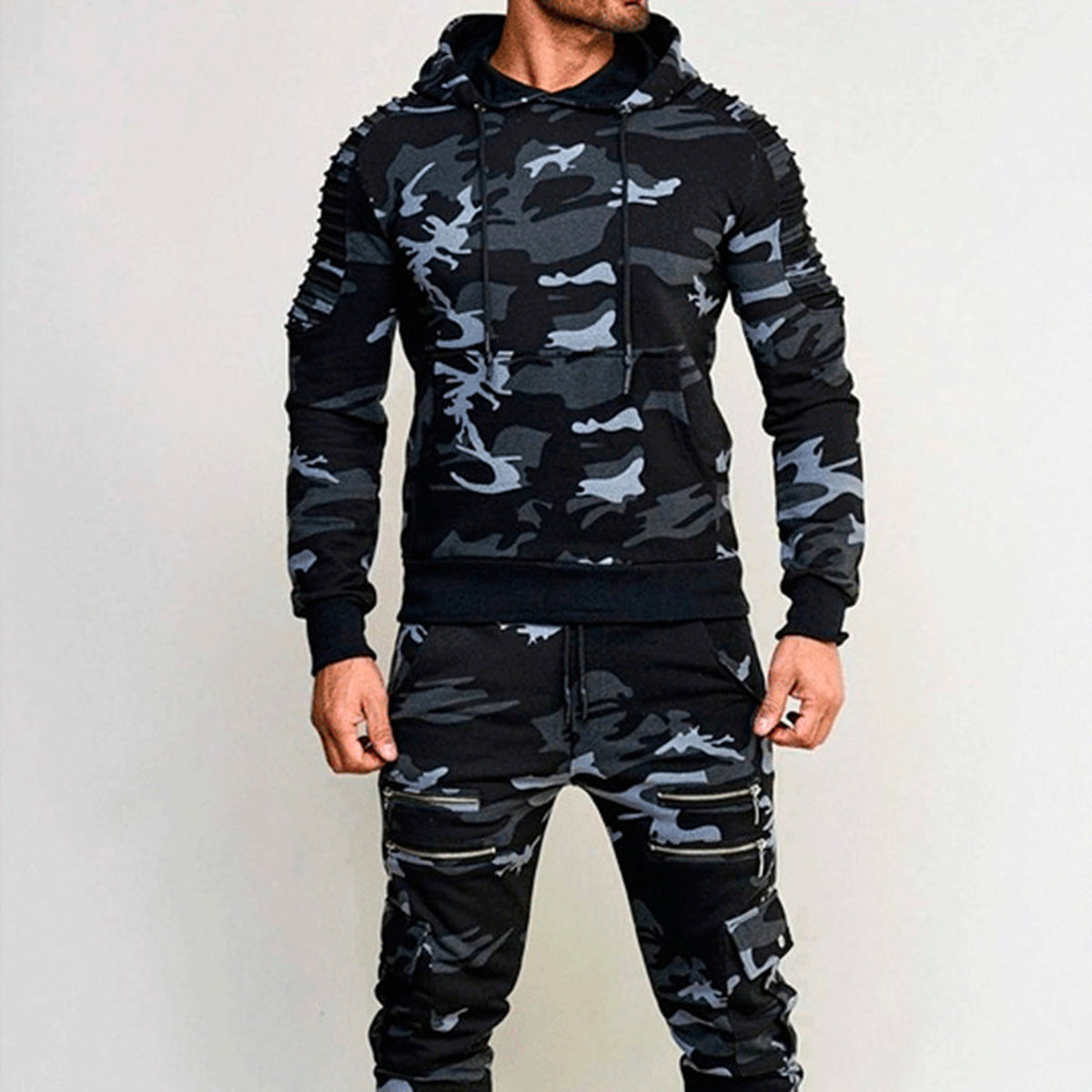 Men's Outdoor Exercise Camouflage Tracksuit - enhanced image 2