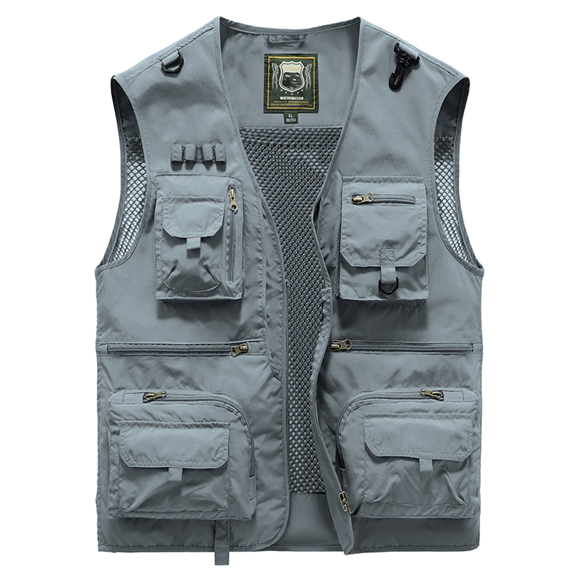 Safari waistcoat multi-pocket men jacket - enhanced image 2