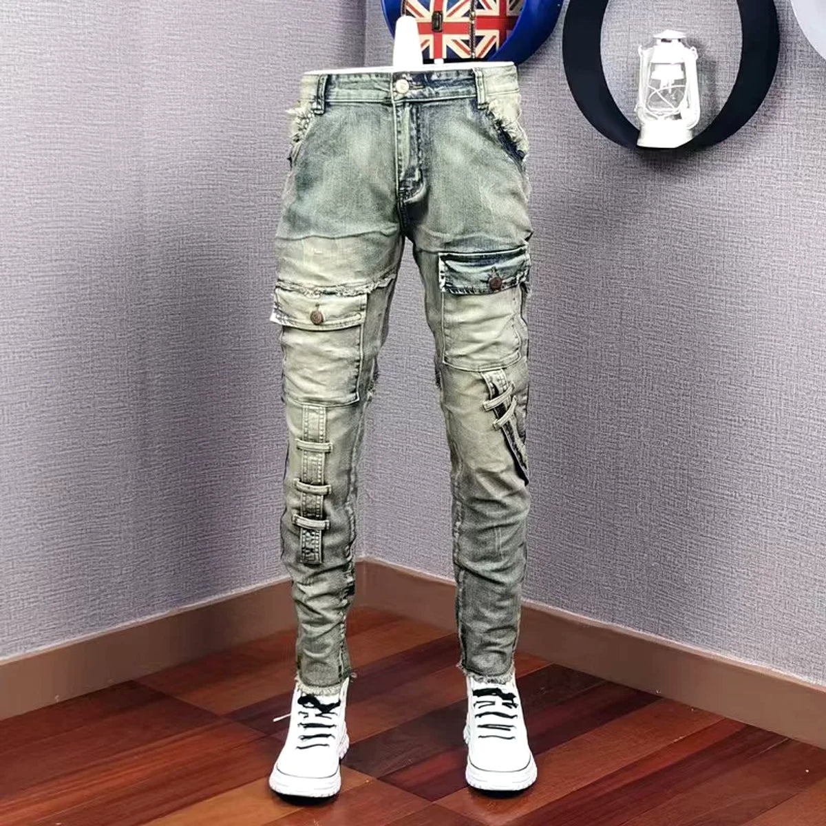 Men's Personality All-matching Fashion Casual Ripped Jeans - enhanced image 2