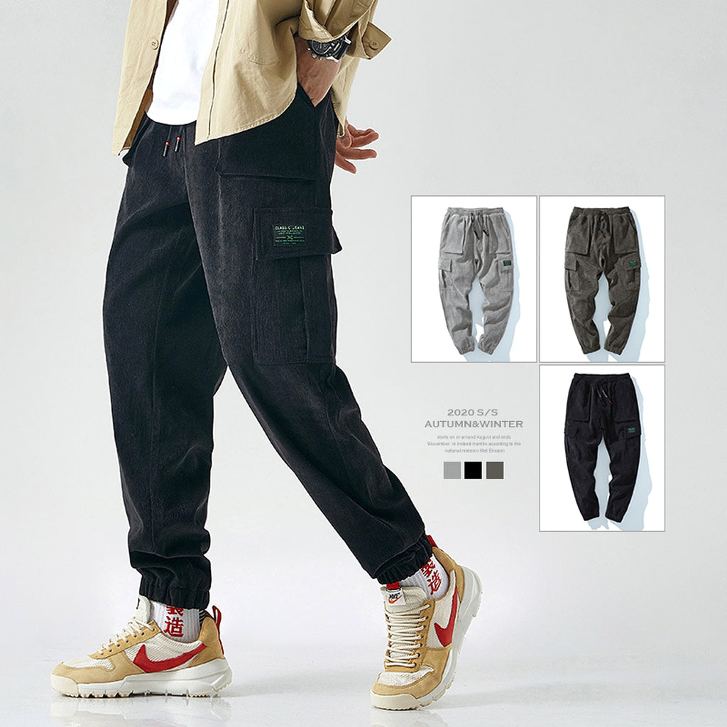 Men's  Retro Loose Striped Casual Harem (Jeans & Pants) - enhanced image 2
