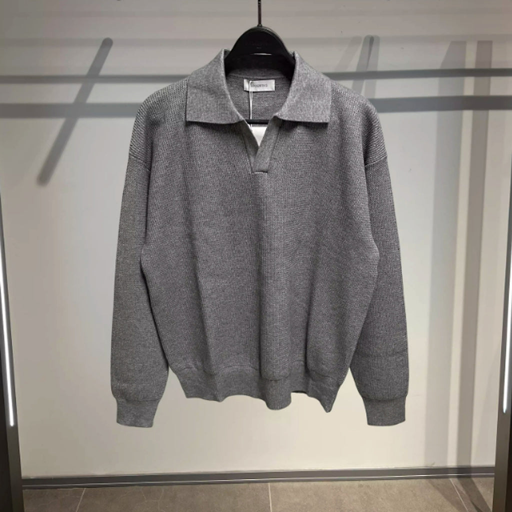 Men's Spring And Autumn Knitted Sweater - enhanced image 2