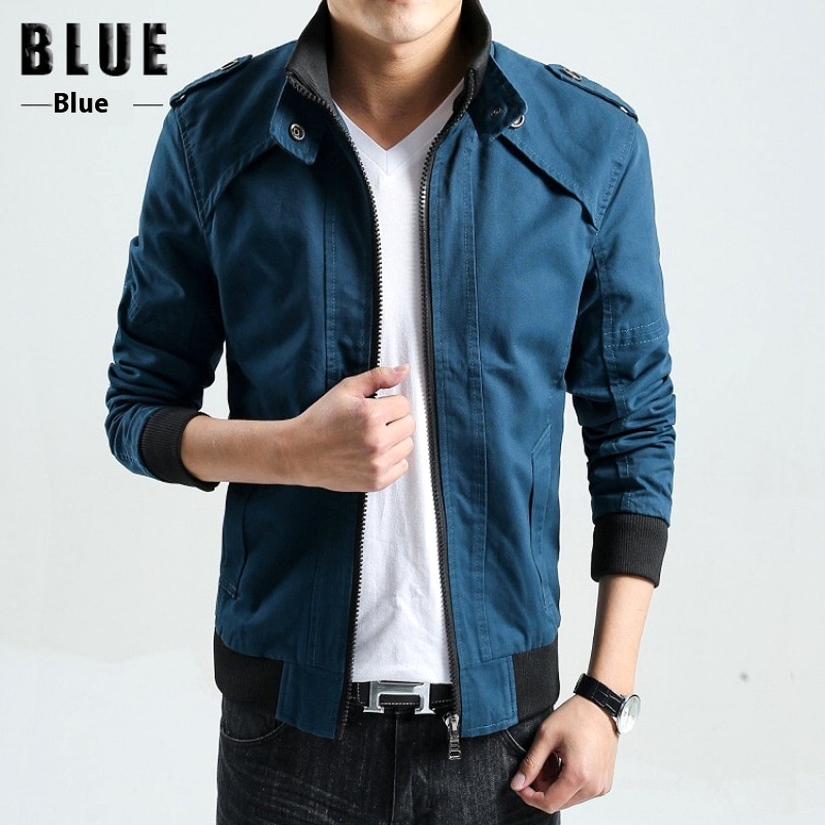 Men's Stand Collar Jacket - enhanced image 2