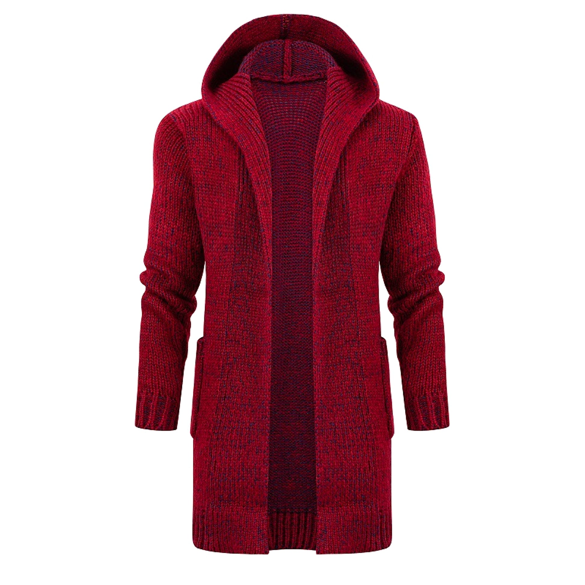 Men's Sweater European And American Style Mid-length Cardigan - enhanced image 2